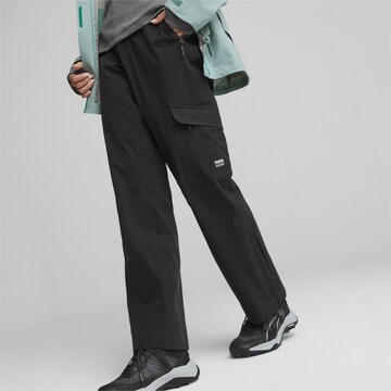 PUMA Regular Sports trousers in Black: front