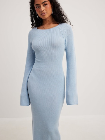 NA-KD Knitted dress in Blue