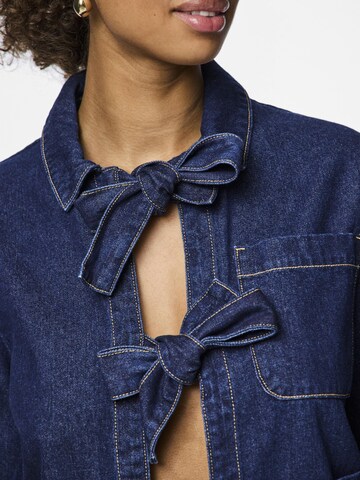PIECES Bluse 'Ofelia' in Blau