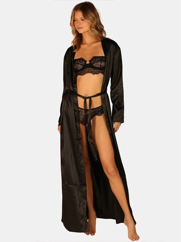OW Collection Dressing Gown 'Katrina' in Black
