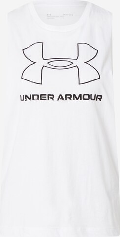 balta UNDER ARMOUR Sportiniai marškinėliai be rankovių 'Sportstyle': priekis
