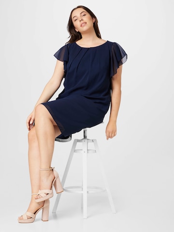 SWING Curve Cocktail Dress in Blue