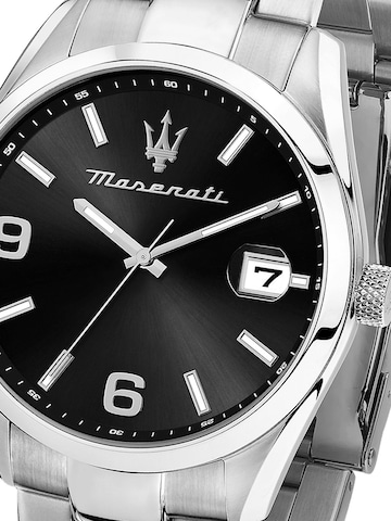 Montre à affichage analogique Maserati en argent