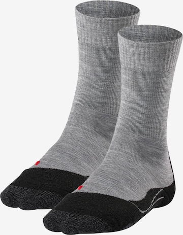 FALKE Athletic Socks in Grey: front