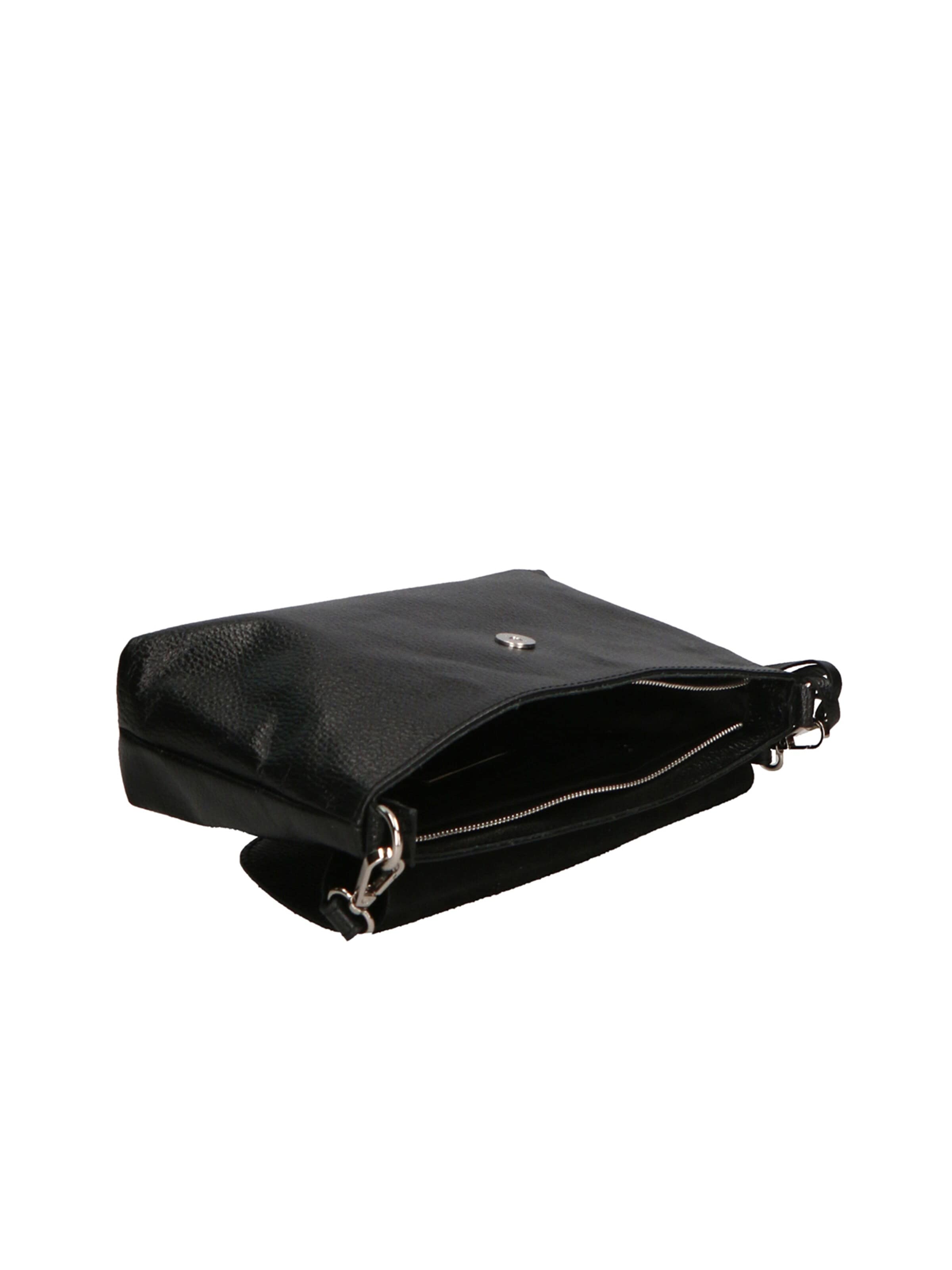 Pochette 'Pochette Donna Pelle Dollaro Laminato con Tracolla Rimovibile - Made in Italy' di Gave Lux in nero