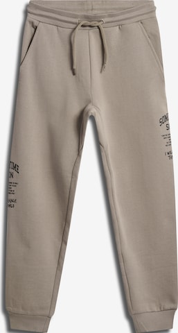 SOMETIME SOON Tapered Pants in Beige: front