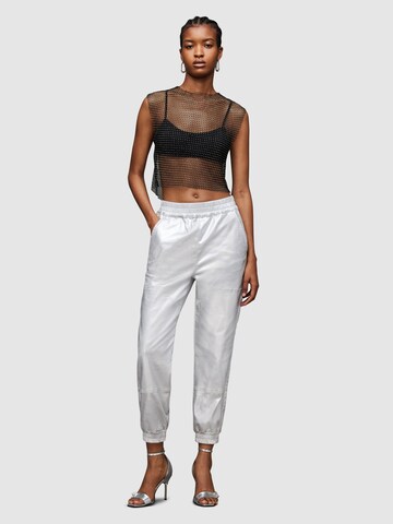 AllSaints Tapered Pants 'YARA' in Silver