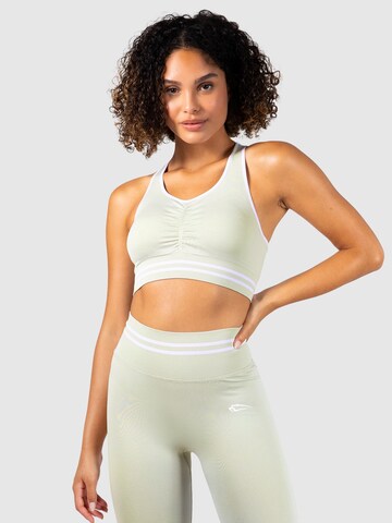 Smilodox Bustier Sport bh in Groen: voorkant