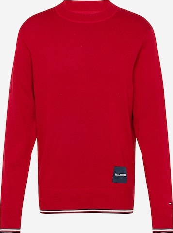 Pull-over TOMMY HILFIGER en rouge : devant