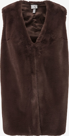 Ulla Popken Vest in Brown: front