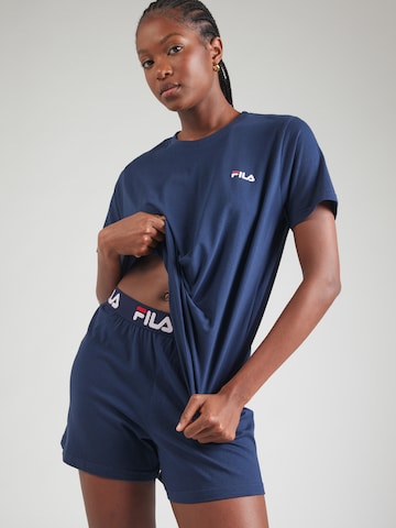 Shorty FILA en bleu : devant