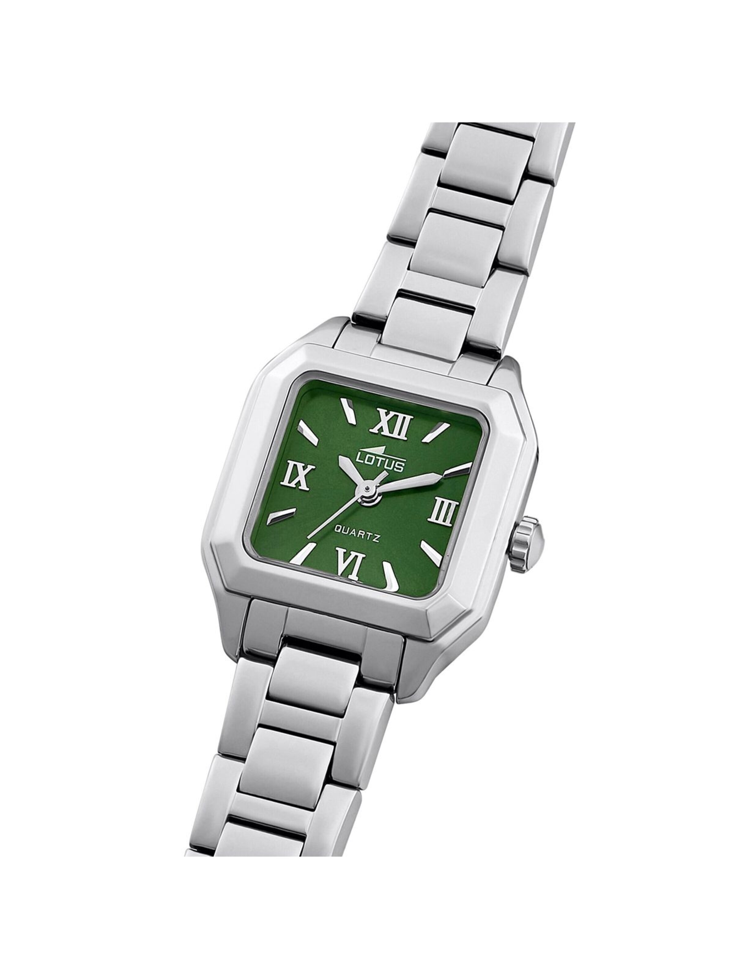 Montre à affichage analogique Lotus en vert