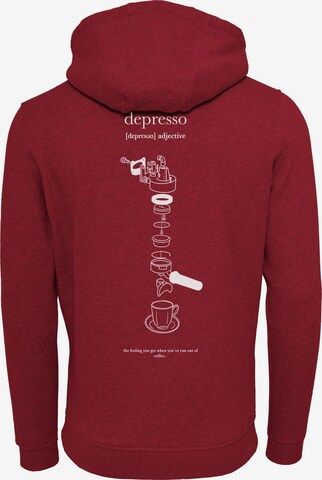 MT Men Sweatshirt 'Depresso' in Red
