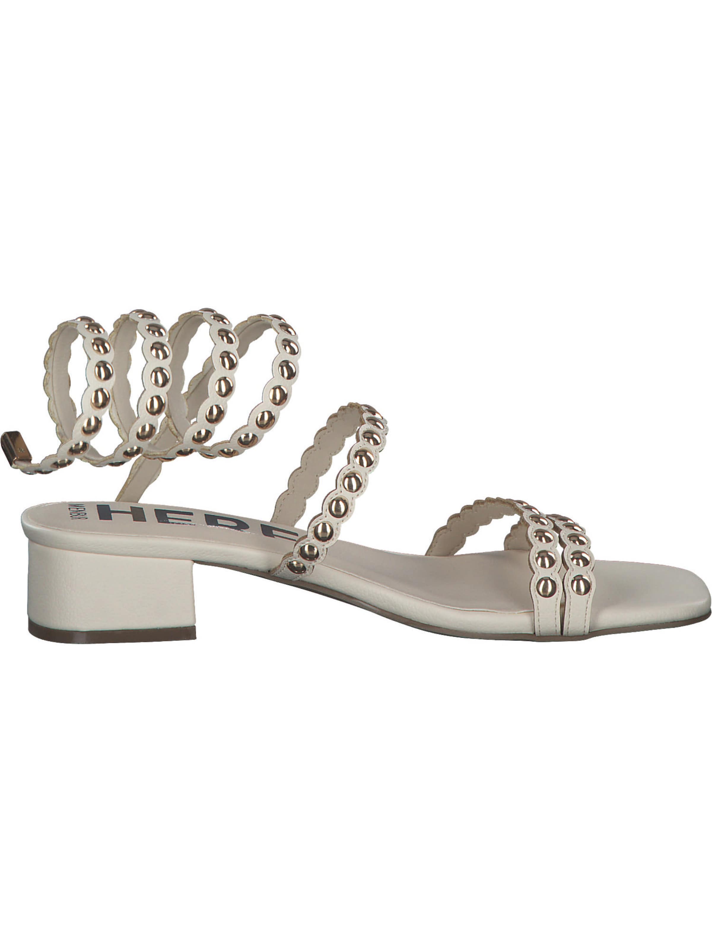 MENBUR Strap Sandals in Beige