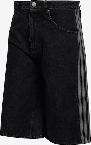 Loosefit Jean 'Firebird Adicolor' ADIDAS ORIGINALS en noir : devant