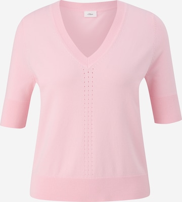 s.Oliver BLACK LABEL Pullover in Pink: predná strana