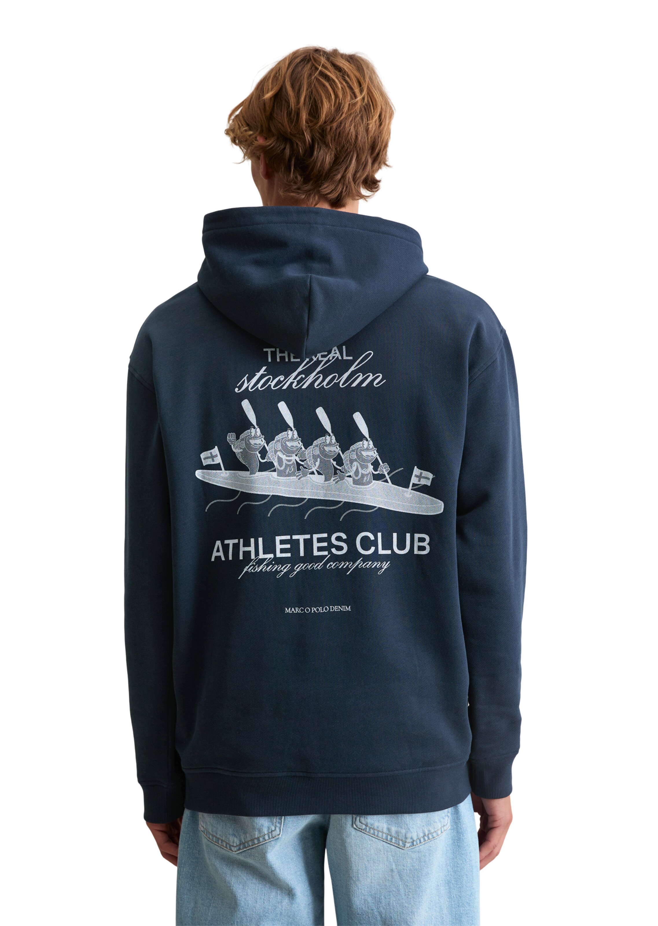 Sweat-shirt Marc O'Polo DENIM en bleu : devant