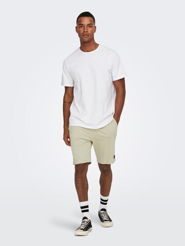 Only & Sons Regular Shorts 'Neil' in Beige