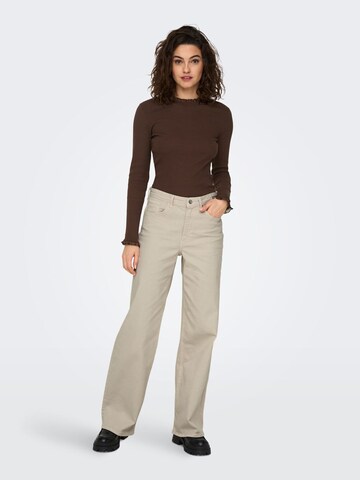 Wide leg Jeans 'Juicy' di ONLY in beige