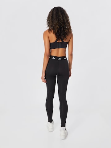 ADIDAS PERFORMANCE Skinny Workout Pants 'Techfit' in Black