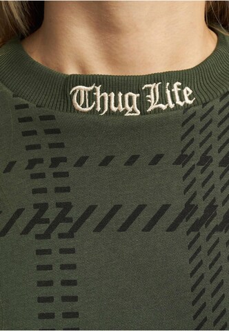 Thug Life Sweatshirt in Groen