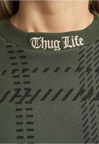 Thug Life Sweatshirt in Groen