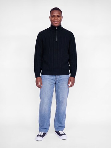 Jack & Jones Plus Tröja 'JJSage' i blå