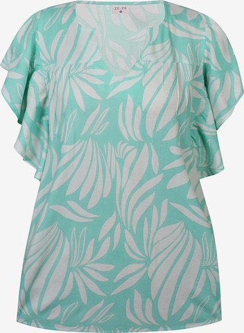 ze-ze Blouse 'Frigg' in Blauw: voorkant