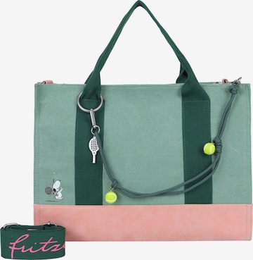Fritzi aus Preußen Tasche 'PeanutsTM x fritzi Tote Matchball' in Grün: Vorderseite