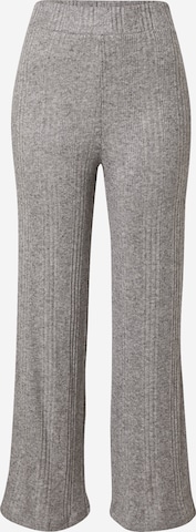 PIECES Flared Pants 'Emmalyn' in Grey: front