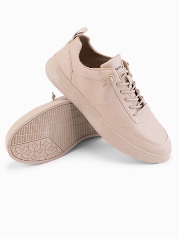 Ombre Sporty snøresko i beige