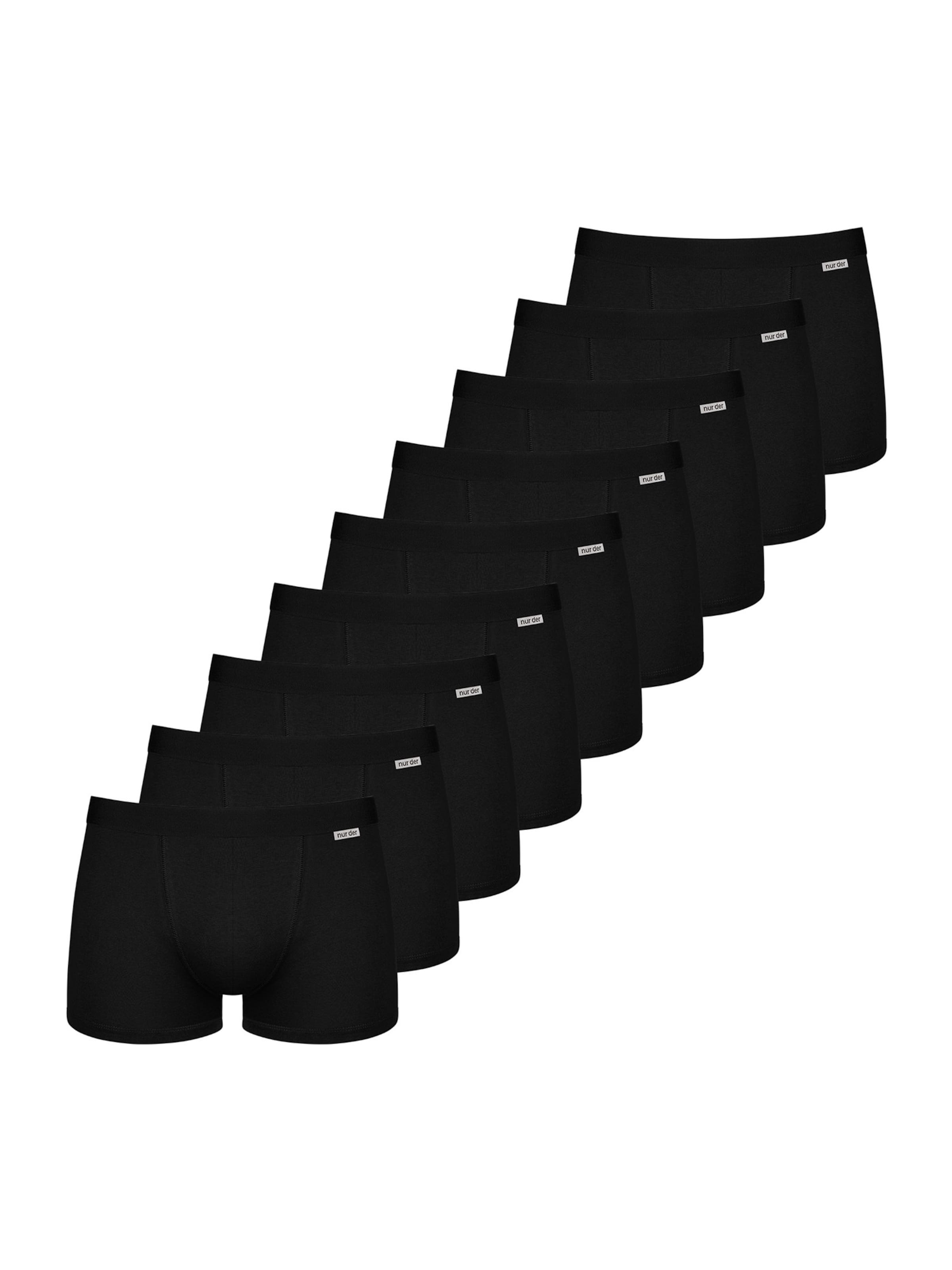 Nur Die Boxer shorts in Black: front