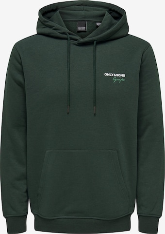 Sweat-shirt Only & Sons en vert : devant