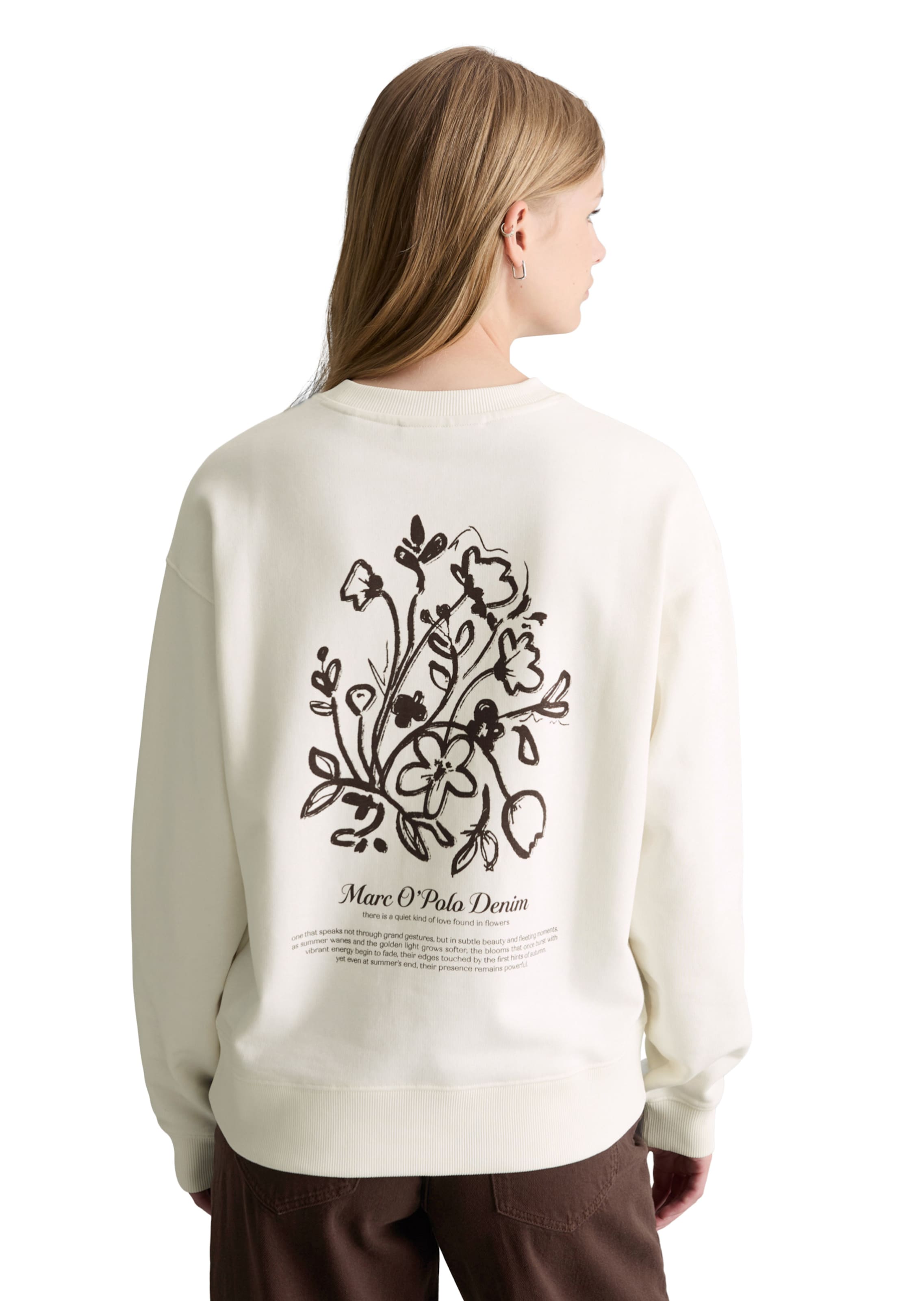 Marc O'Polo DENIM Sweatshirt in Weiß: Vorderseite