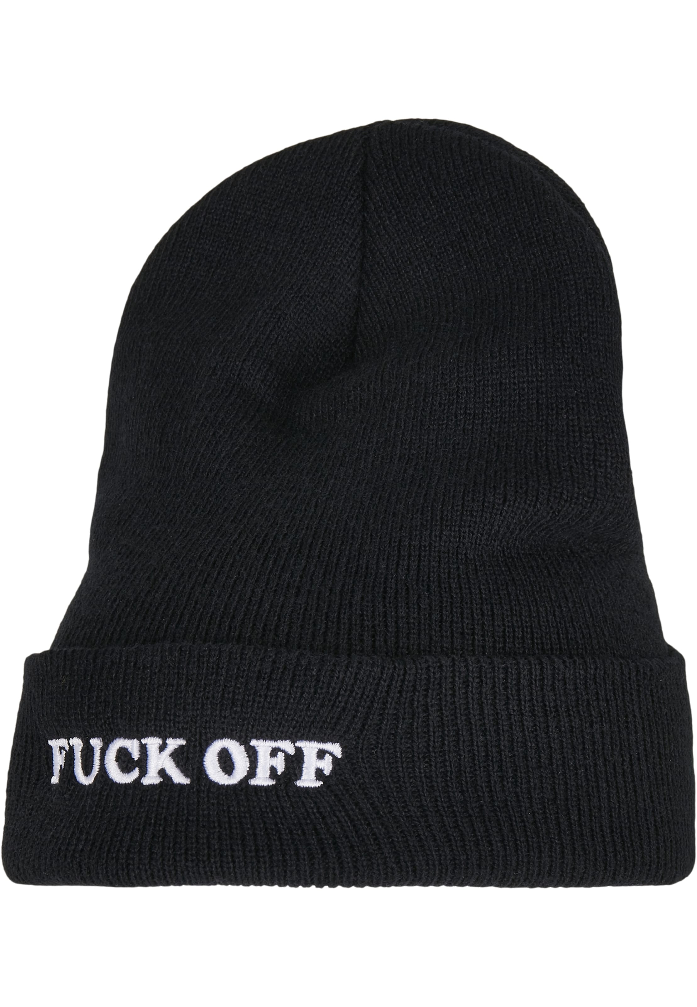 Bonnet 'Fuck Off' Mister Tee en noir