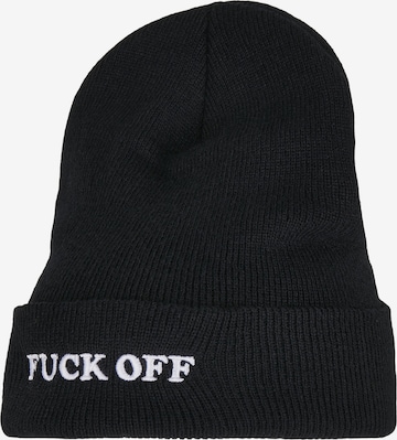 Mister Tee Beanie 'Fuck Off' in Black