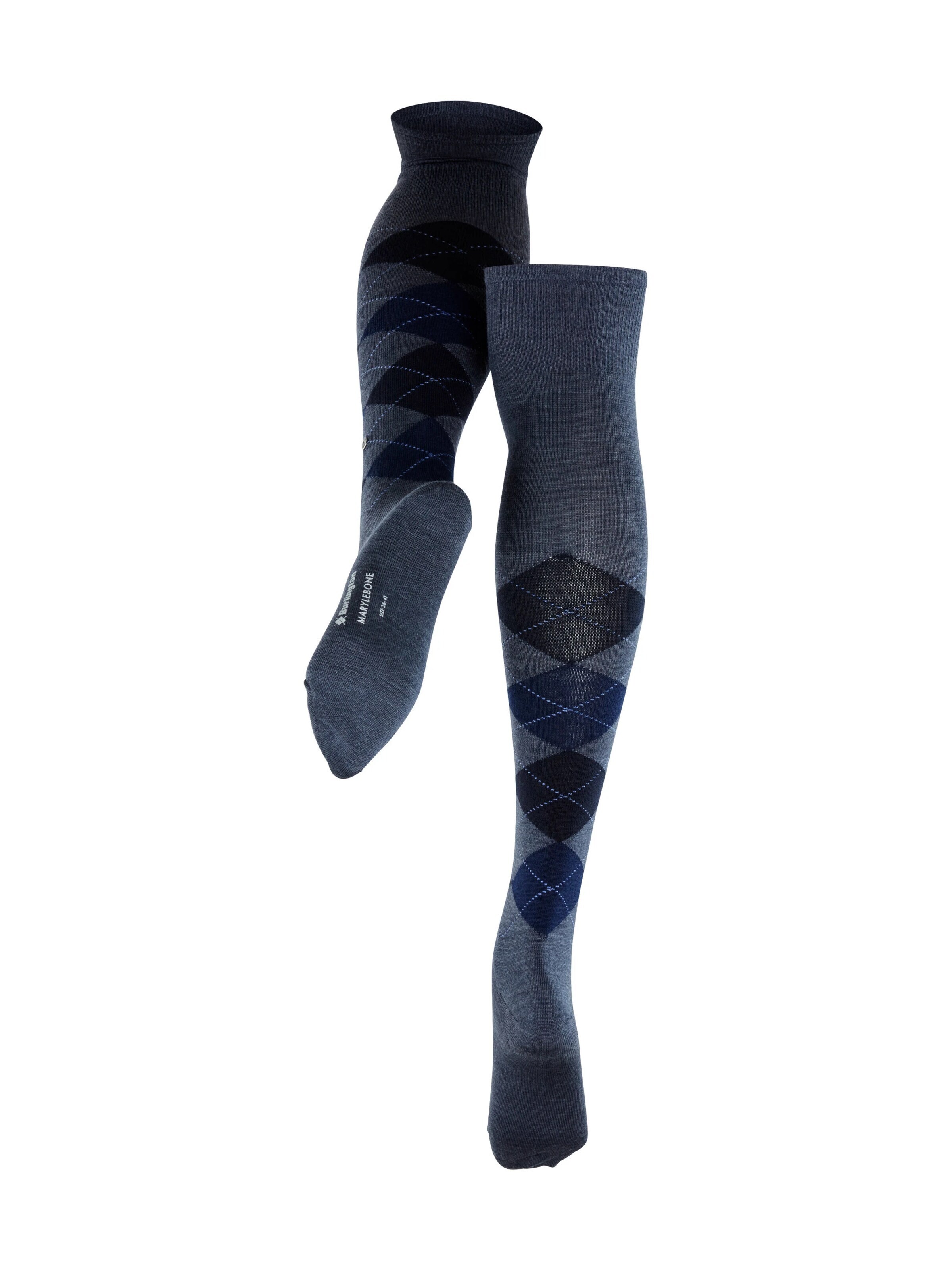 BURLINGTON Overknee Strümpfe 'Marylebone'‌‌‌‌‌‌‌‌‌‌ in Blau