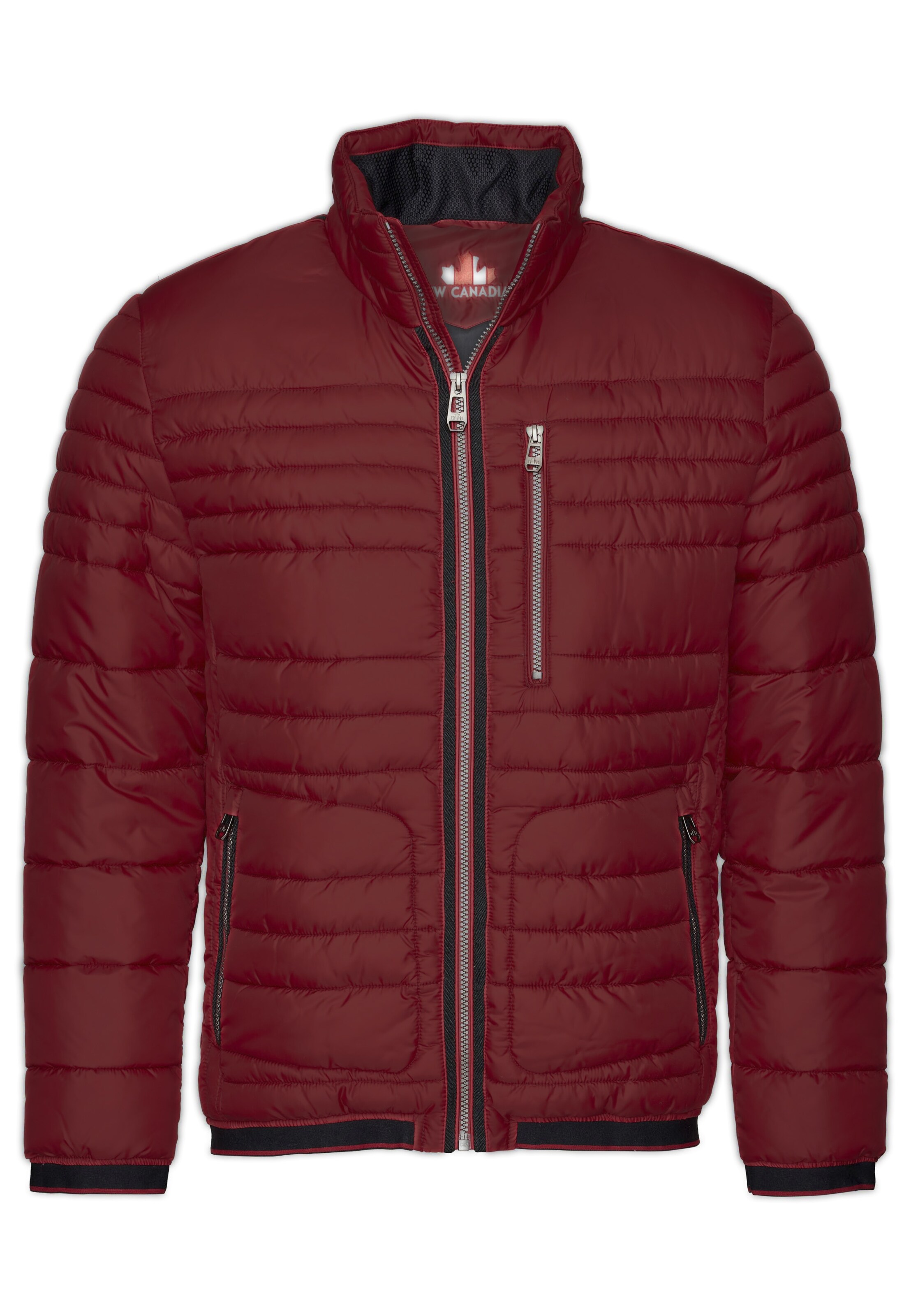 NEW CANADIAN Steppjacke in Rot: Vorderseite