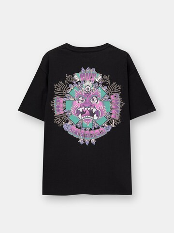 Pull&Bear T-Shirt in Schwarz