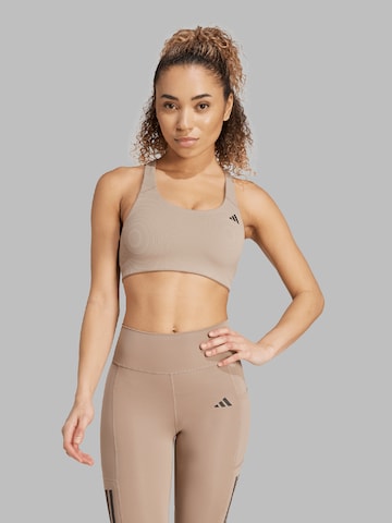 Bustier Soutien-gorge de sport 'PWI' ADIDAS PERFORMANCE en beige : devant