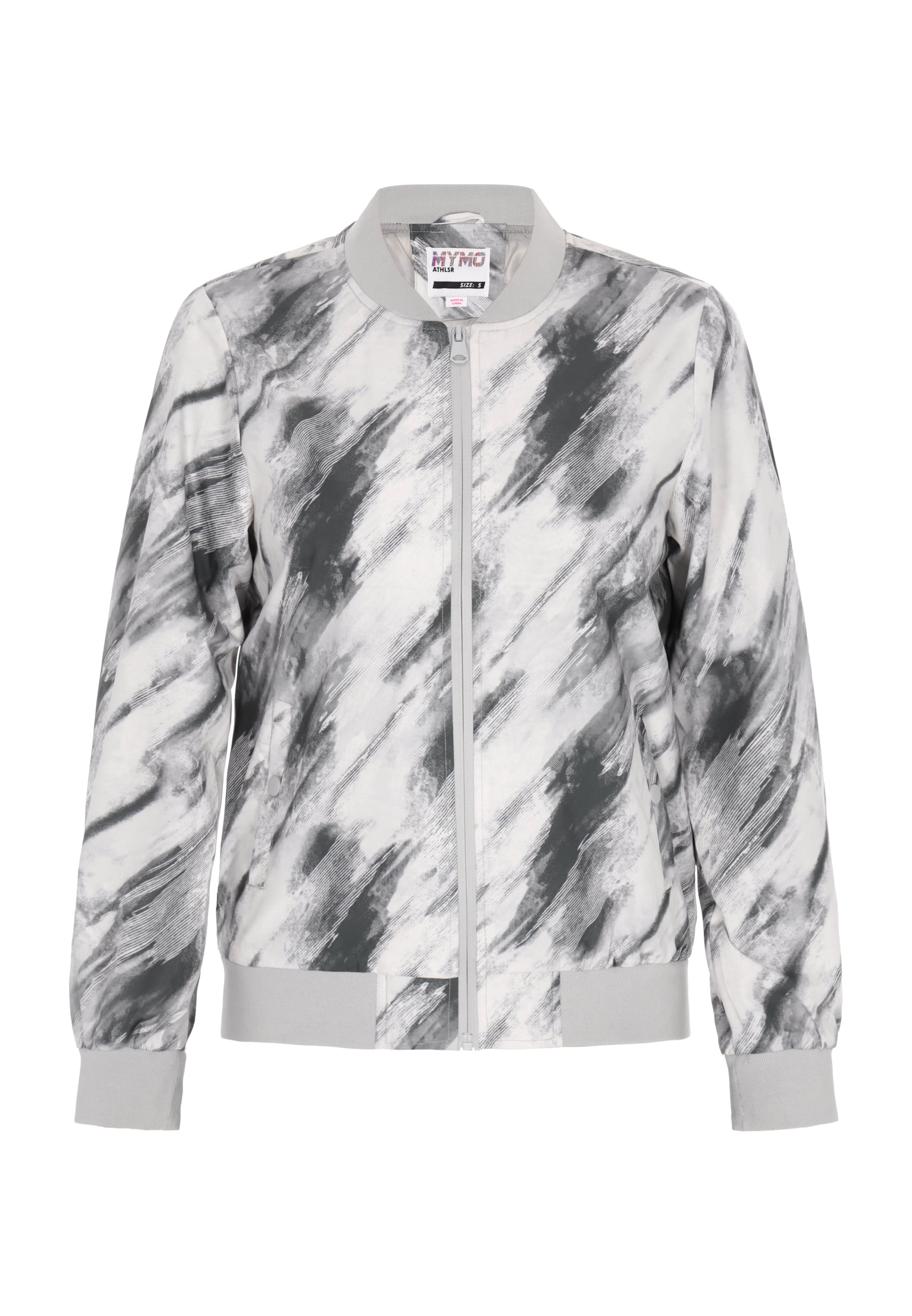 myMo ATHLSR Φθινοπωρινό και ανοιξιάτικο μπουφάν σε γκρι: μπροστά