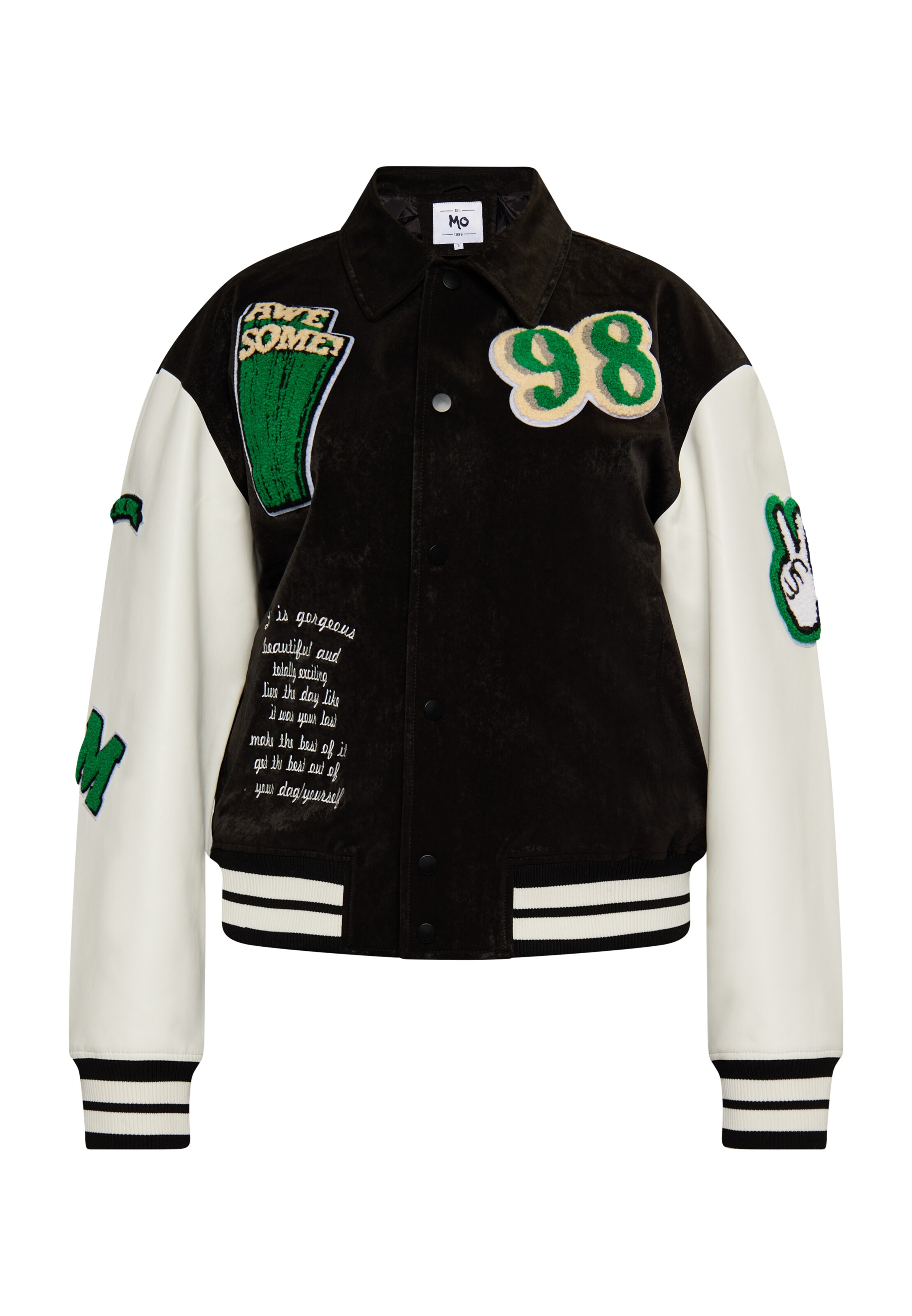 MO Between-season jacket in Black: front