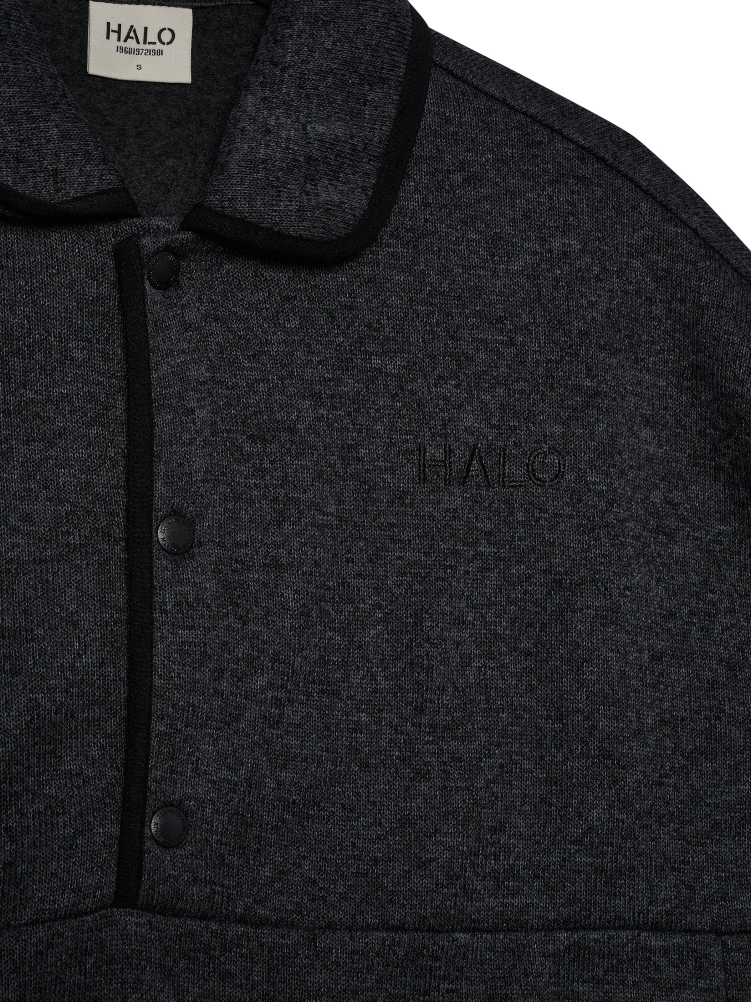 HALO Gebreid vest in Zwart