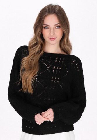 DreiMaster Vintage Trui 'Comfy' in Zwart: voorkant