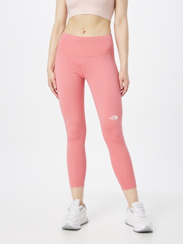 Skinny Pantalon de sport THE NORTH FACE en rose : devant