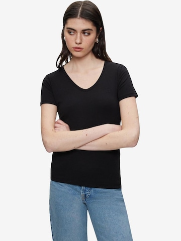 Maglietta 'LTB Jeans Damen-T-Shirt mit V-Ausschnitt' di LTB Jeans in nero