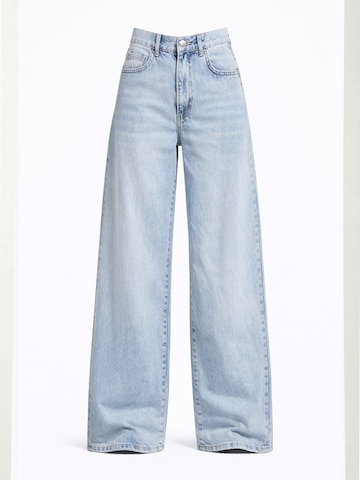 IT'S BASIC Wide leg Jeans 'ELENA Palazzo Mid Rise' in Blue