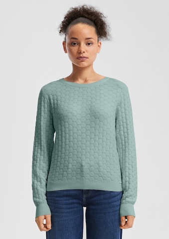 Pull-over QS en vert : devant