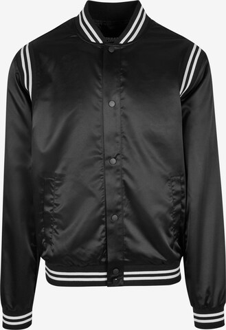 Urban Classics Between-season jacket 'Satin' in Black: front