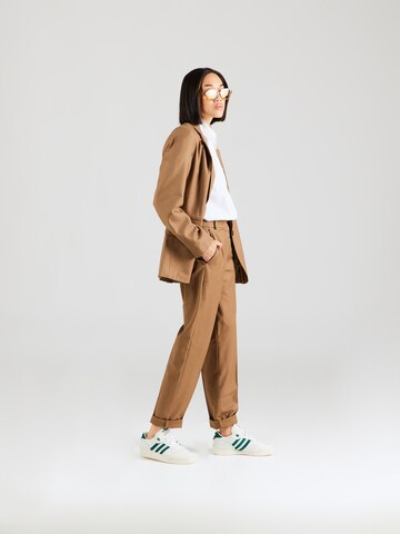 VILA ROUGE Loose fit Pleated Pants 'JOJO' in Brown